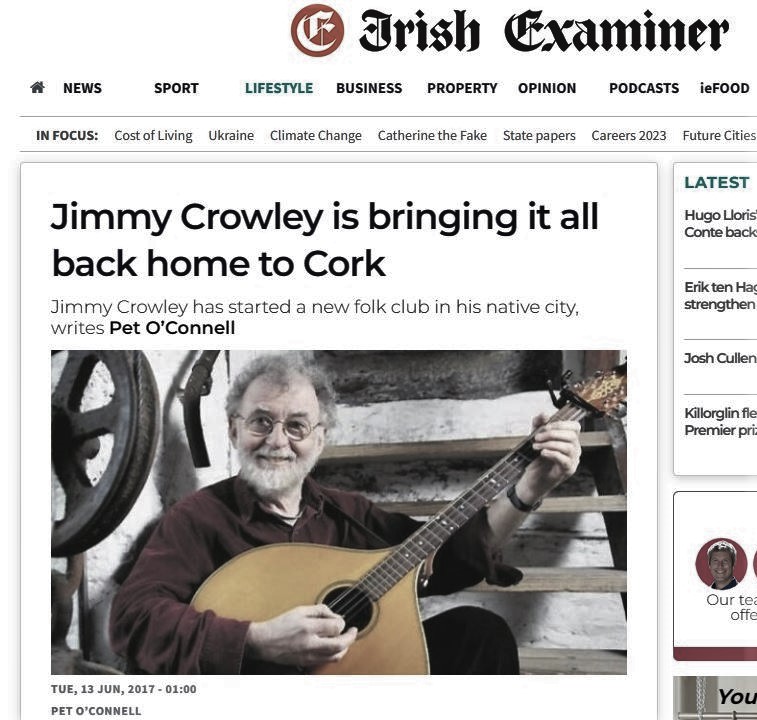 Irish Examiner: Jimmy Crowley is bringing it all back home to Cork